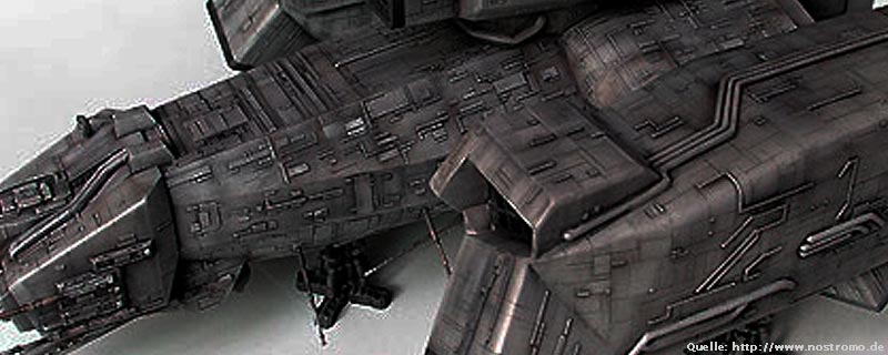Abbildung des Raumschiff Nostromo aus dem Film ALIEN