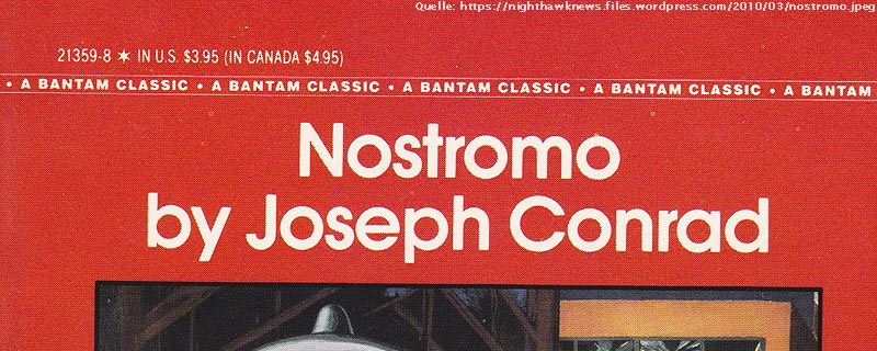 Abbildung des Covers des Romanes Nostromo von Joseph Conrad.
